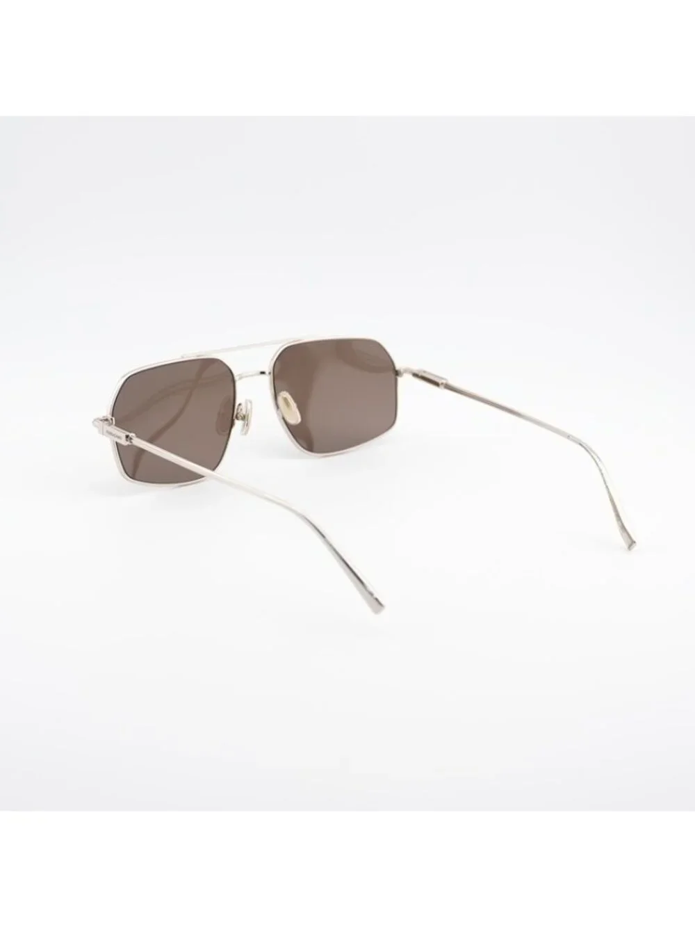Salvatore Ferragamo SF313S 745 Sunglasses Gold Aviator Frame, Brown Lenses